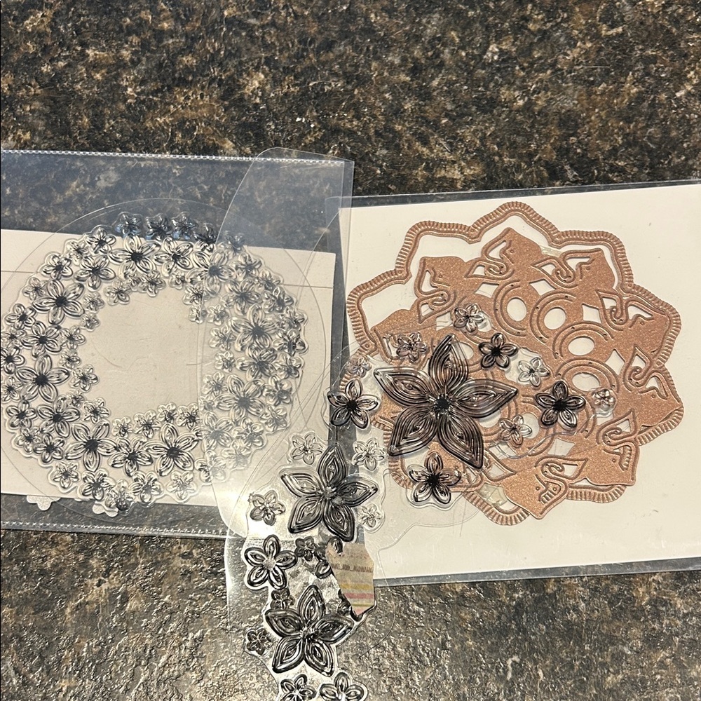 Elegant Floral stamp set and coordinating die